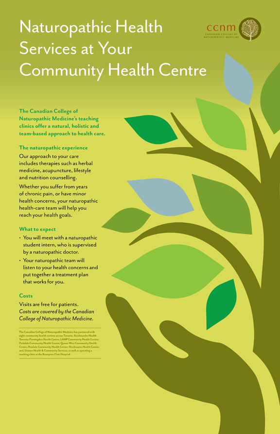 poster for CHC naturopathic clinic