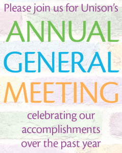 Please join us for Unison's Annual General Meeting celebrating our accomplishments over the past year